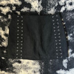 DIVIDED H&M Faux Suede Skirt